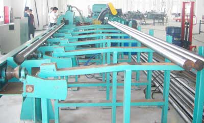 Centerless lathe straightening roller-ray machine line unit
